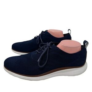 Cole Haan 3. ZEROGROUND Men’s Size 11.5 navy blue knit oxford  shoes